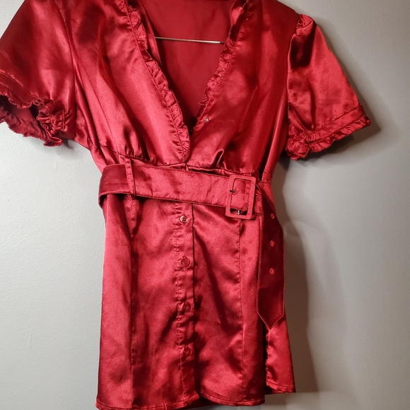 Smart Set Red Blouse - Size S - Picture 2 of 9